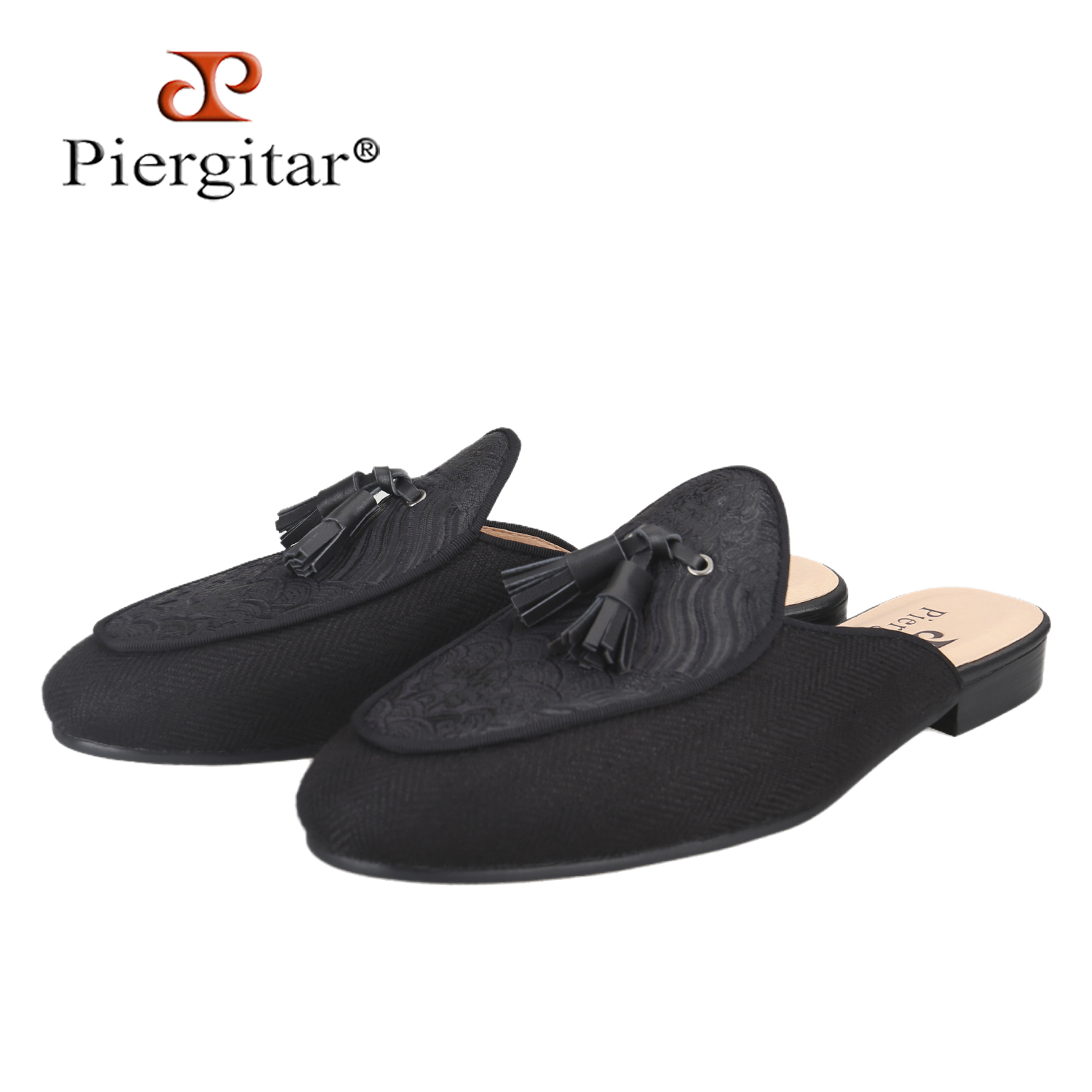 New Ethnic Fashion - Piergitar Yeni Çin Tarzı Siyah Balıksırtı